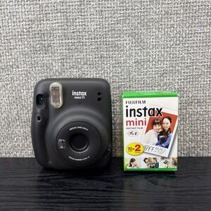 Instax Mini 11 Black Instant Camera Tested Working Film Inside and Old Full Box